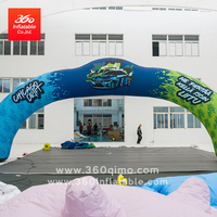Arche gonflable géante 360° pour événements avec impression couleur, arche gonflable personnalisée avec logo pour la décoration de sports et de festivals