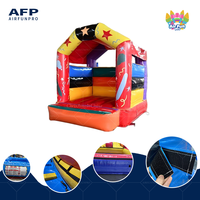 Château gonflable 3x3m d'occasion de qualité commerciale pour enfants et adultes avec souffleur