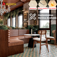 Ensemble de banquettes de restaurant de luxe sur mesure, canapé rembourré commercial pour hôtel, restaurant gastronomique