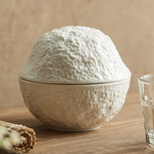 ชุดชามเซรามิกเคลือบดีไซน์มินิมอลขายดี สไตล์ใหม่สร้างสรรค์ สำหรับร้านอาหารระดับไฮเอนด์ ชามขนาดเล็ก - Product Image 2