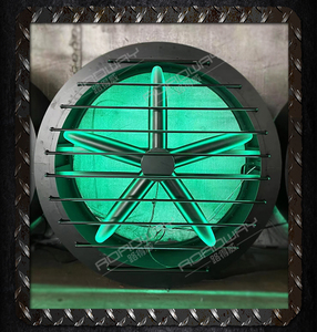Ventilador Turbo Personalizable con Luz, Estilo Tecnológico, Fondo de Hierro Forjado, Decoración Metálica para Bares y KTV - Product Image 6