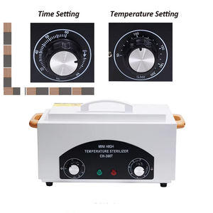 خزانة تعقيم الأظافر بدرجة حرارة عالية ، صندوق أدوات تجميل مع مصدر إضاءة ليد ، معقم CH360T مع ضبط الوقت - Product Image 3