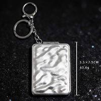 Nouveau miroir de maquillage double face Lanson, miroir de poche portable haute luminosité, miroir mini pliable avec porte-clés, miroir de maquillage