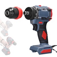 Petite perceuse électrique à main en acier 16,8 V/21 V, batterie lithium rechargeable, mandrin à cliquet, réglage à deux vitesses, style pistolet