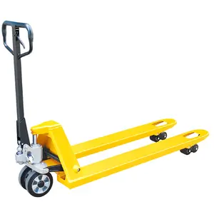 Uni-Silent Factory Price Yellow Pallet Trolley Cart Cheap Manual Hydraulic Forklift Truck 3 Tons Pallet Jack YY685N-AC/3T