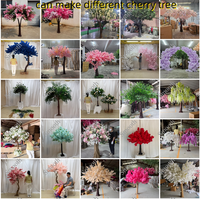 Gladde Hot Sale Kunstzijde Bloemige Sakura Boom Kersenbloesem Bloemenbomen Decoratie Binnen Buiten Kersenbloesem Boom