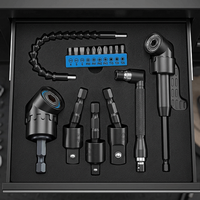 Kit d'accessoires pour perceuse électrique à tige flexible de 17 pièces avec rallonges d'angle et embouts hexagonaux – Vente en gros