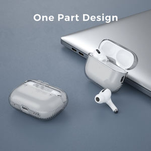 Yapışık tasarım hava yastığı anti-sonbahar eless AirPods tasarım ön LED görünür TPU Materia AirPods Pro 2 için şeffaf kılıf - Product Image 3