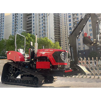 Mesin traktor pertanian perayap Mini ringkas Tiongkok 80HP/100HP 2WD 120HP penggunaan pertanian baru mesin roda gigi kultivator jalur karet kecil