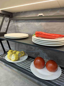 Étagère télescopique et relevable en aluminium à double couche pour rangement et support pliable - Product Image 5