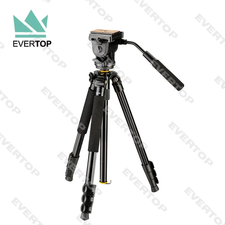 Tripod Manufacturer TS-PT151N Aluminium Professional Panoramic Travel Tripod With Portable Carry Bag-4- Section Legs