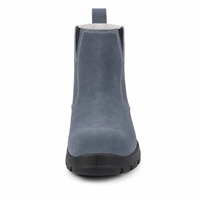 Bottes de sécurité AIMVVSEC à embout d'acier avec fermeture éclair latérale, isolation électrique 6KV, semelle antidérapante en caoutchouc PU, daim, pour l'hiver en usine
