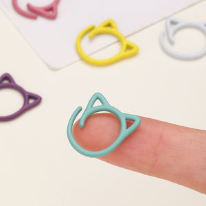 ห่วงสำหรับหูแมวแบบเปิด2000ทำจากโลหะผสมสังกะสีสัญลักษณ์ใหม่สำหรับชิ้น/เซ็ต - Product Image 4