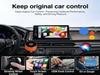 Adaptador Inalámbrico CarPlay KAIWO, Bluetooth 5.4, WiFi 6, Dongle USB de Doble Banda S681 para Auto, PC, Android Auto