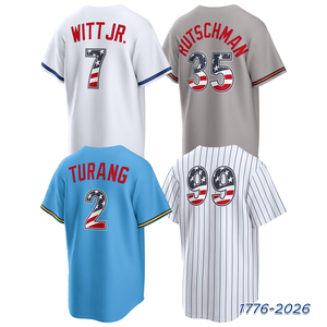 Maillot de baseball brodé 250e anniversaire S-5XL Aaron Judge Adley Rutschman Alex Bregman Bobby Witt Jr. Bo Bichette <span class=keywords><strong>Brice</strong></span> Turang Edwin Diaz - Product Image 1