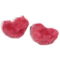Porte-clés en peluche en forme de cœur en laine créative personnalisée, jouet en peluche rouge, accessoire de sac, porte-clés