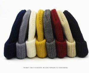 Autumn Knitted Winter Warm Unisex Cheap Plain <b>Beanies</b> Solid Fashion Striped Short <b>Beanie</b> <b>Hats</b> Promotion Gift - Product Image 4
