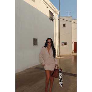 Conjunto de Traje Leda Beige para Mujer - Product Image 6