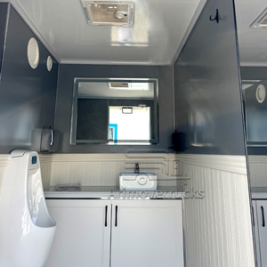 Nouvelle conception de toilettes de qualité supérieure en Chine, toilettes portables à partir de conteneurs, remorque de bureau mobile avec salle de bain - Product Image 3