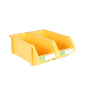 Stackable industrial plastic bin