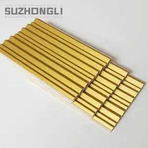 New Design Living Room Grille PVC WPC Waterproof Interior Wall Decorative Panel