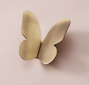 تخفيضات كبيرة صلبة فراشة يعسوب القوس ملاك الحيوان العتيقة النحاس مجلس الوزراء تسحب خزانة مقابض درج - Product Image 6