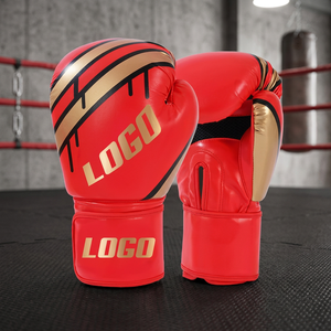 Guantes de Boxeo Profesionales Personalizados OEM ODM, Blancos y Rosas, de Cuero PU Impermeable, Transpirables, para Entrenamiento y Sparring - Product Image 2