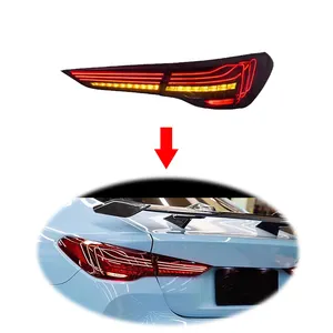 놀라운 자동차 부품 LED CSL G22 미등 미등 미등 BMW 4 시리즈 M4 G22 G82 425i 2020-2023 테일 라이트 테일 램프