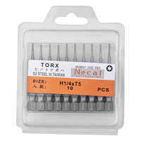 Mata Bor Torx Precision T5 Panjang 50mm Baja Paduan S2 Shank Hex 1/4 OEM Ujung Magnetik Star Bits untuk Perbaikan Elektronik