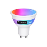 Ampoule LED Intelligente RGB Compatible Matter JINK E14 E27 G10, Dimmable, Contrôle par Application pour la Maison
