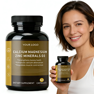 OEM/ODM Calcium Magnesium Zink D3 <span class=keywords><strong>Capsules</strong></span> - Aangepaste Private Label Supplement voor Volwassenen voor de Gezonde Botten, 60 <span class=keywords><strong>Capsules</strong></span>, 2 <span class=keywords><strong>Capsules</strong></span> per Portie - Product Image 1