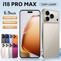 Smartphone 18 Pro Max 5G Global, batterie 8000 mAh, écran OLED HD 7,3 pouces, processeur Octa Core, caméra arrière 108 MP, fréquence de rafraîchissement 120 Hz