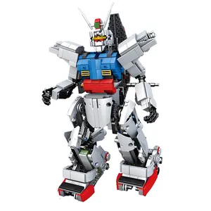 MOULD KING 15024 Creative Building Blocks Toys The MK RX78 Remote Control smart Robot Model Assembly Bricks Kids toy Christmas