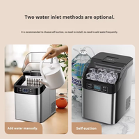 Nouvelle Machine à Glaçons Instantanée Électrique 220V de Haute Qualité 2026 pour Cuisine, Mini Machine à Glaçons en Plastique Intelligente pour Table, Utilisation Domestique et Automobile