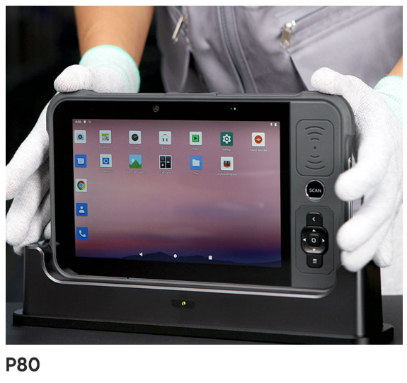 Chainway P80 8 Inch Android 13 Handheld Rugged Tablet with UHF RFID Scanner Fingerprint Optional Stock Available