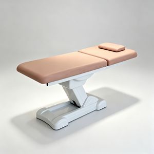 Lit de soin électrique réglable en acier inoxydable de luxe personnalisé pour salon de beauté, avec 2 moteurs, pour soins du visage et des cils - Product Image 3