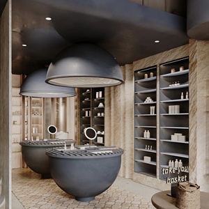 Aménagement intérieur moderne pour magasin de cosmétiques, présentoir à maquillage sur mesure, mobilier pour salon de beauté, aménagement commercial - Product Image 2