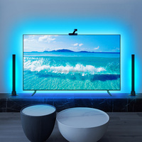 Nanxin Bar Light Smart Wifi RGBIC Led TV rétro-éclairage avec caméra, vidéo musique synchronisation TV rétro-éclairage pour les films de jeu fonctionnent avec Alexa