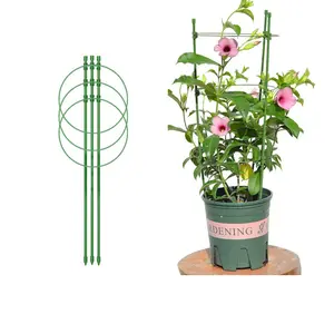 Climbing Plant Support Cage Garden Trellis Flower Stand Rings Tomato Support Durable Creative Climbing Vine Rack Tomato Cage