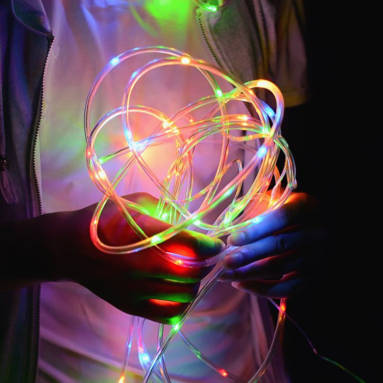 Outdoor Waterproof Wedding christmas Solar led neon rope rainbow tube light for Garden home landscape tree Decoration · image 5