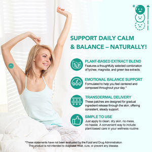 Solotree מתח transdermal למטה כתמים איזון רגשי תומך הרפיה רגועה כתמים למטה עם ויטמין <span class=keywords><strong>b</strong></span> קומפלקס - Product Image 3