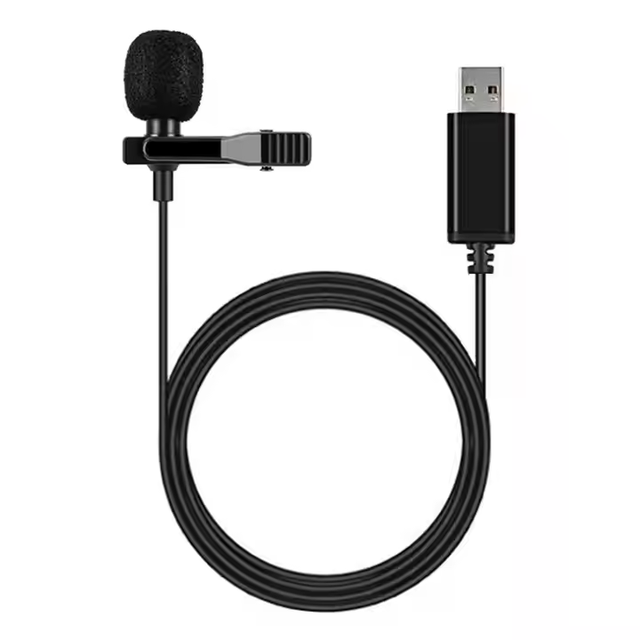 USB Condenser Noise Cancelling Desktop Conference Lavalier Microphone Omnidirectional for Podcasting Gaming Streaming Laptop PC