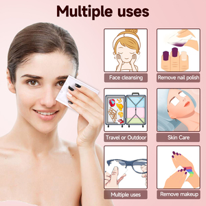 Tampons démaquillants jetables en <span class=keywords><strong>coton</strong></span> avec boîte de <span class=keywords><strong>rangement</strong></span> pour le démaquillage, certifiés OEKO-TEX, écologiques - Product Image 6