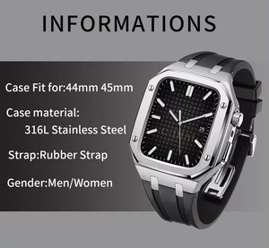 Bracelet de montre pour boîtier de montre <span class=keywords><strong>apple</strong></span> Bracelet pour <span class=keywords><strong>Apple</strong></span> <span class=keywords><strong>Watch</strong></span> <span class=keywords><strong>9</strong></span> 8 7 6 5 4 44mm <span class=keywords><strong>45mm</strong></span> - Product Image 3