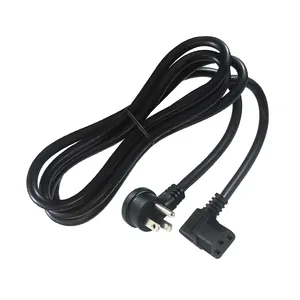 Iec320 C13 Cable Iec Extension Plug C13 Connector Usa 3 Multiple Pin Black Pc Laptop Power Cord