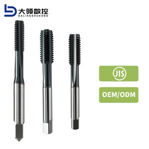 Outil de taraudage DL OEM JIS HSSE à rainure droite, revêtement en carbure, <span class=keywords><strong>pour</strong></span> taraudage à gauche/droite, <span class=keywords><strong>pour</strong></span> applications sur <span class=keywords><strong>bois</strong></span> <span class=keywords><strong>et</strong></span> matrices - Product Image 1