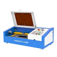 Mini Máquina de Grabado y Corte Láser de CO2, Cortadora Láser de Escritorio para Sellos de Goma, Acrílico, Madera, Cuero, Manualidades y Regalos