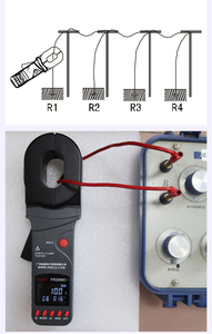Testeur de résistance à la terre par pince FUZRR FR2000C+  Gamme de courant 0~20A 0,01~1200 ohms Ohmmètre de résistance à la terre par pince - Product Image 4