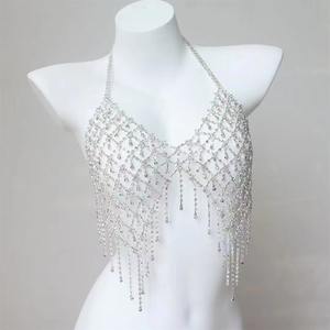Collier de poitrine discothèque plage mode collier de poitrine en diamant sexy bikini gland chaîne de corps - Product Image 4