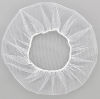 Filets à cheveux jetables en nylon avec bord élastique Filet à cheveux en nid d'abeille en nylon pour service alimentaire